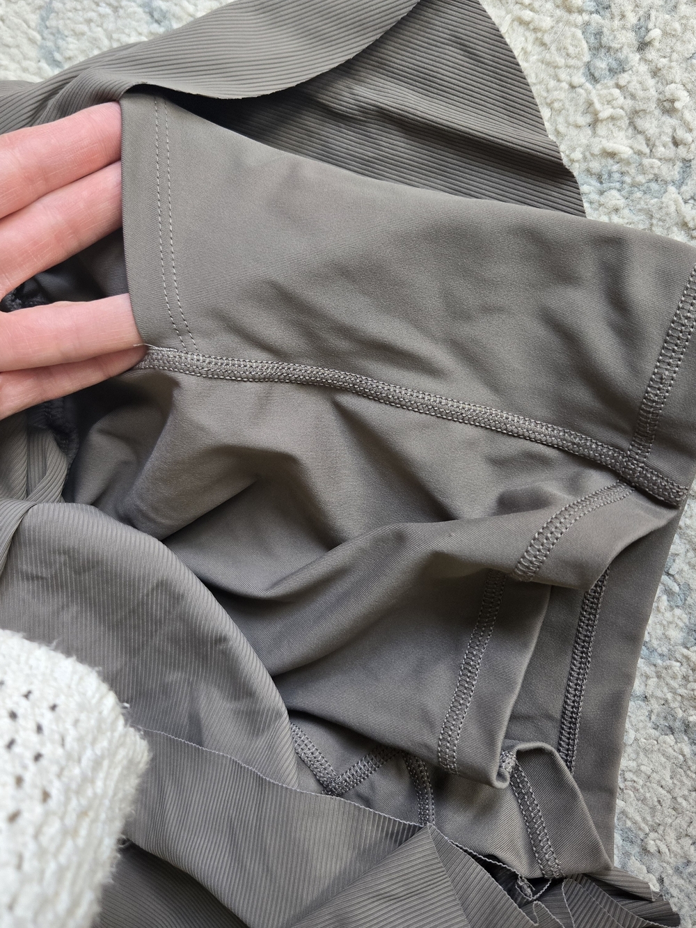 JoyLab Taupe Drawstring Short with Inner Short - Picture 6 of 7